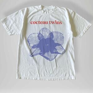 Style Cocteau Twins Flowers White Tee Shirt